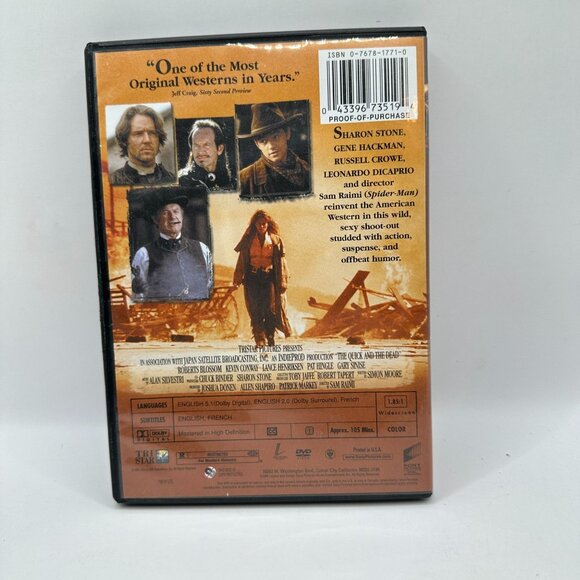 The Quick And The Dead 1995 DVD Sharon Stone Gene Hackman Russell Crowe - Picture 3 of 4